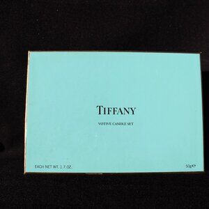 Tiffany & Co Votive Candles complete Gift Set, 2 Crystal Votives+4 candles